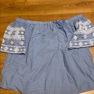 Off the shoulder shirt